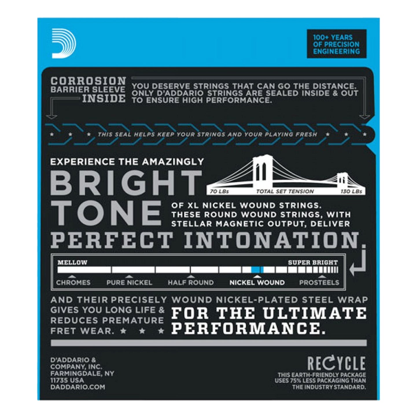 D'Addario ESXL120 Super Light Double Ball End 9-42