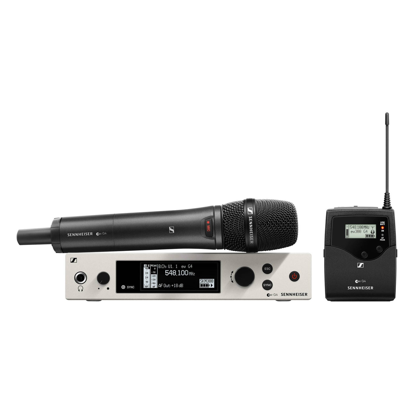 Sennheiser Wireless Handheld/Bodypack Combo Base Set - ew 300 G4 AW+