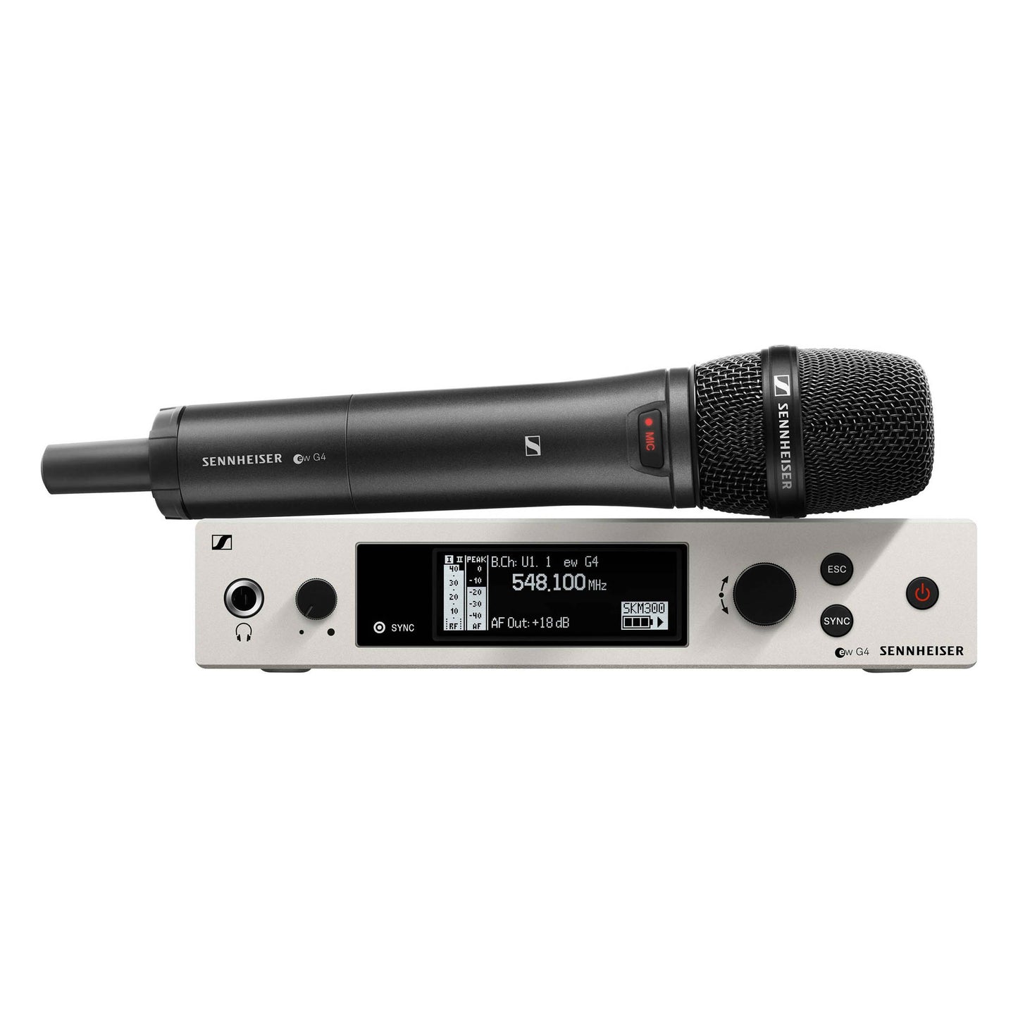 Sennheiser EW300 G4-BASE Set Handheld Wireless AW+: (470 to 558 MHz) (EW300G4-BASESKM-S-AWPLUS)