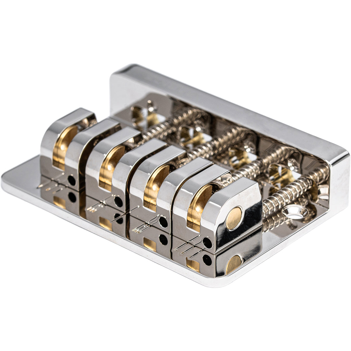 Babicz FCH4AS Adjustable Spacing Bass Bridge, 4 String - Nickel