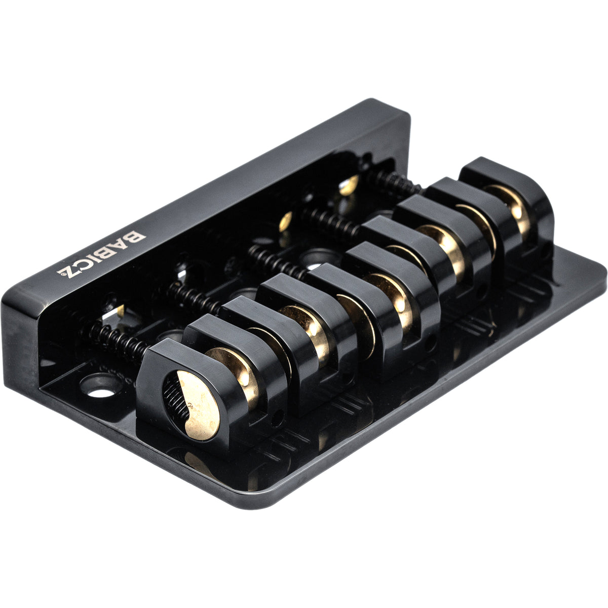 Babicz FCH5AS Adjustable Spacing Bass Bridge, 5 String - Black