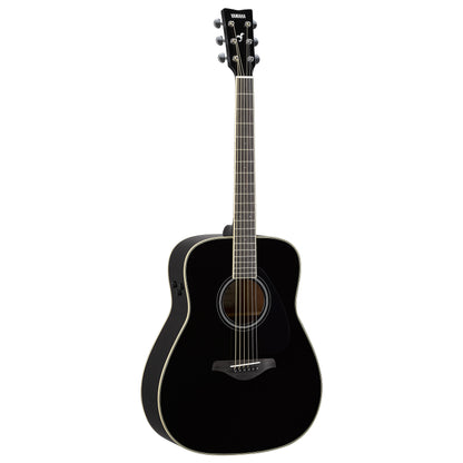Yamaha FG Series TransAcoustic Folk Body Acoustic Electric Guitar in Black