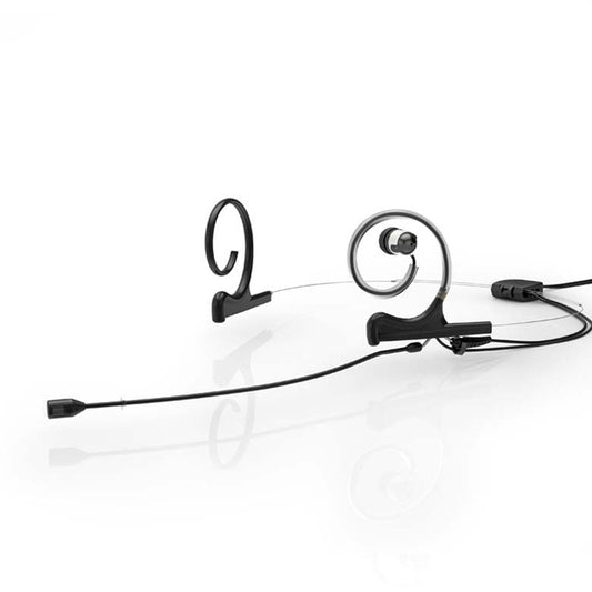 DPA d:fine™ Slim Capsule, Headset Mic., Dual Ear, Dual In Ear 110mm Boom Interchangeable (Black)