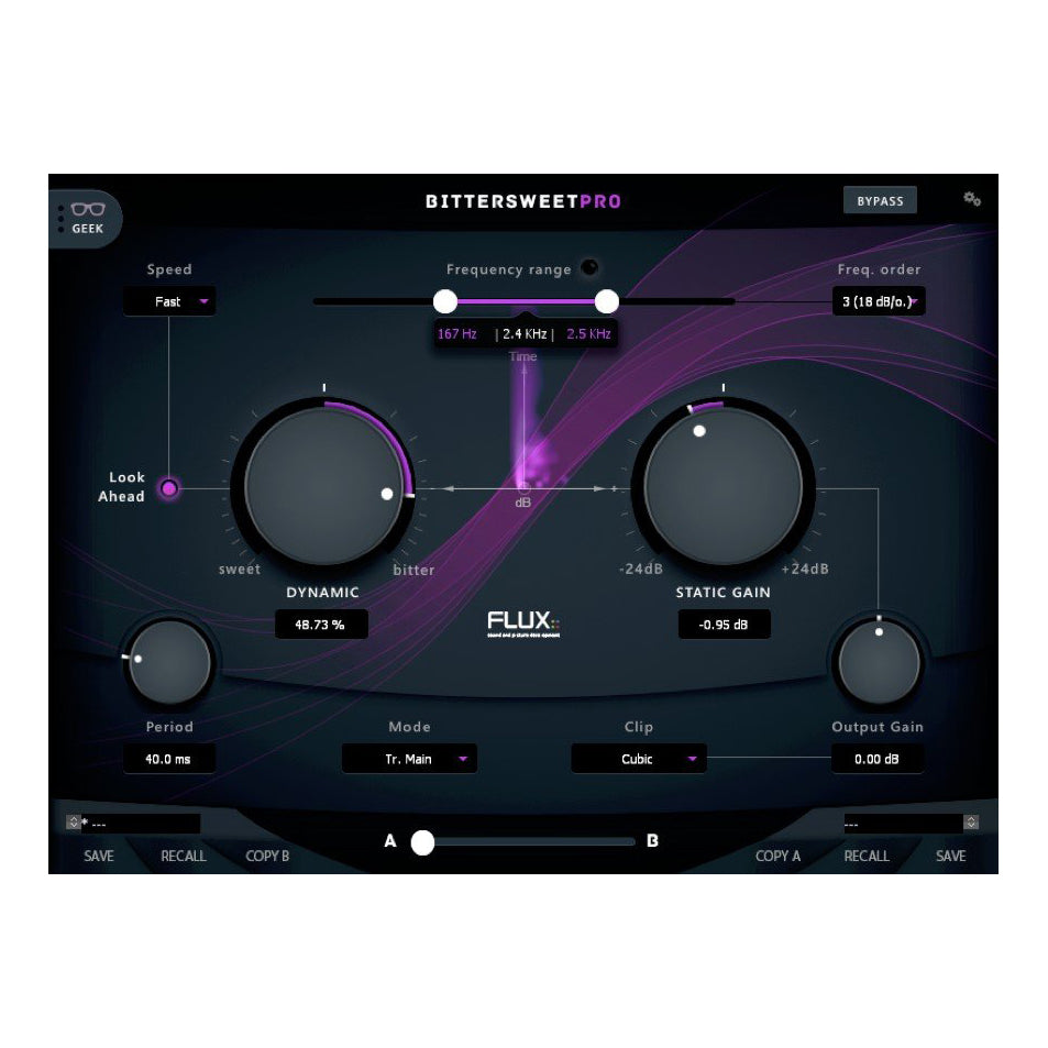 Flux BitterSweet Pro Transient Designer Plug-In
