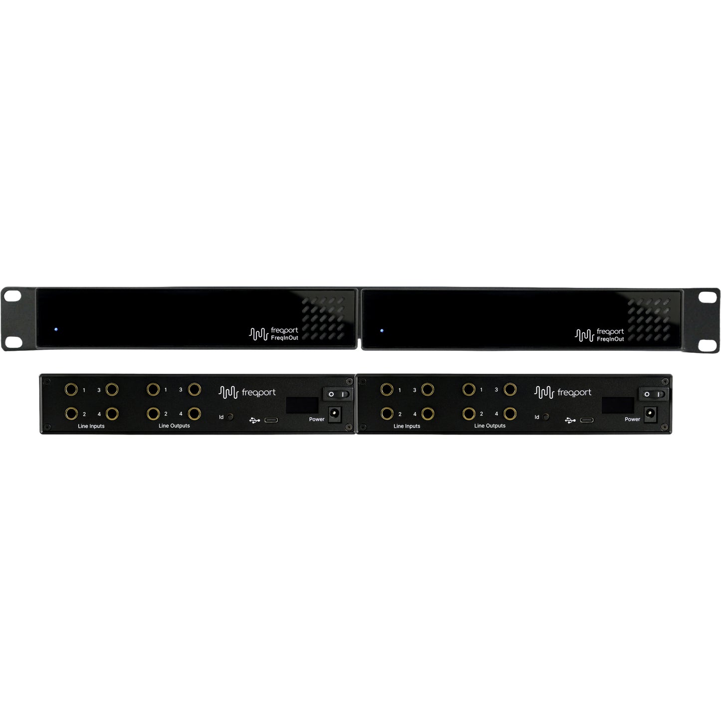 Freqport Dual FreqInOut Fo1_2RK - Rackmount System with 8×I/O