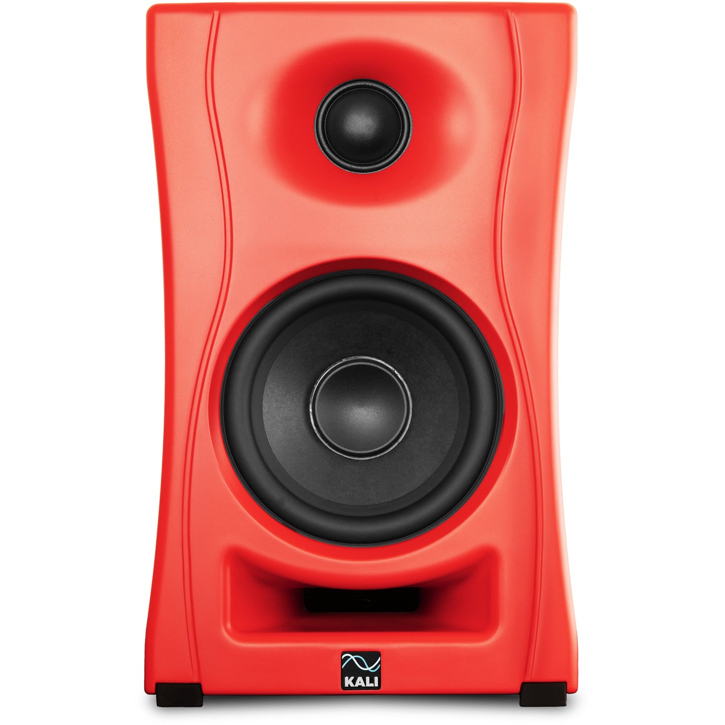 KALI AUDIO LP-UNF-R 4” Ultra Nearfield Powered Monitor System w/Bluetooth - Boundary Compensation EQ Settings - for Mixing, Recording, Audio Production - USB-C, TRS, RCA Inputs Red (Pair)