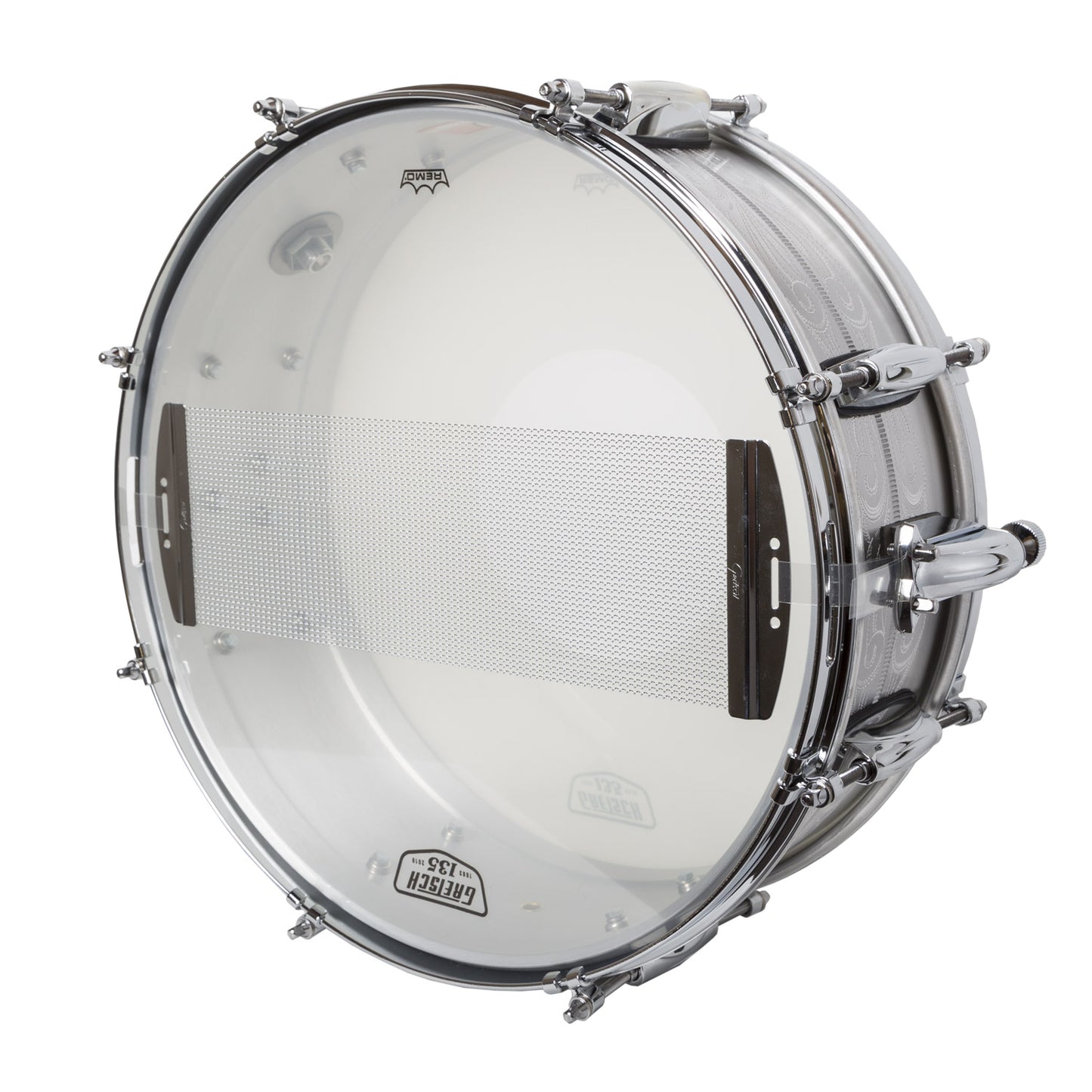 Gretch Limited Edition 135th Anniversary Solid Aluminum Engraved 5x14 Snare Drum