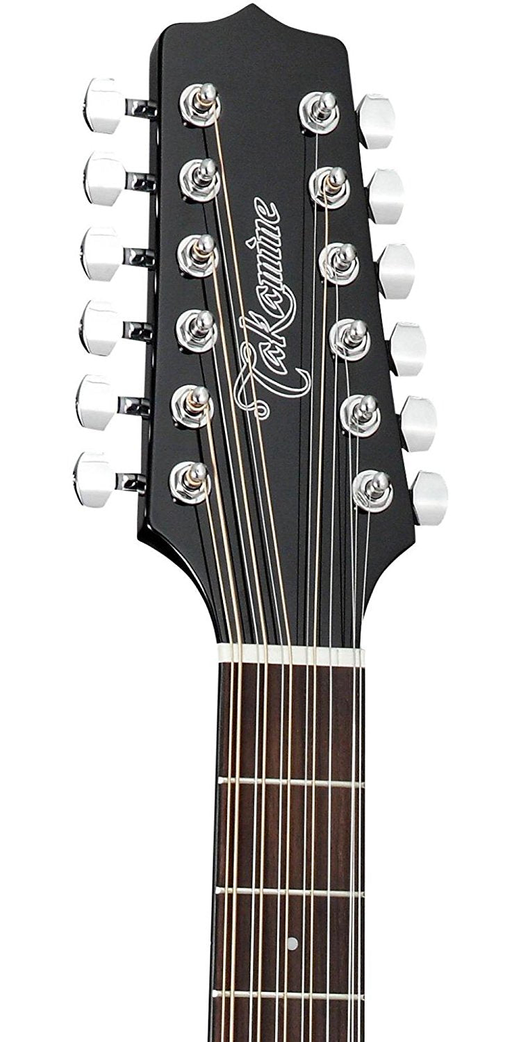 Takamine G Series GD30CE-12BLK Dreadnought Acoustic-Electric 12-String Guitar