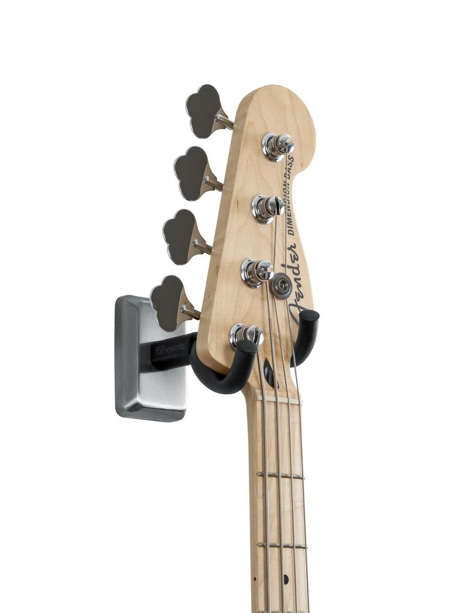 Gator GFW-GTR-HNGRSCH Frameworks Wall Mounted Guitar Hanger Satin Chrome