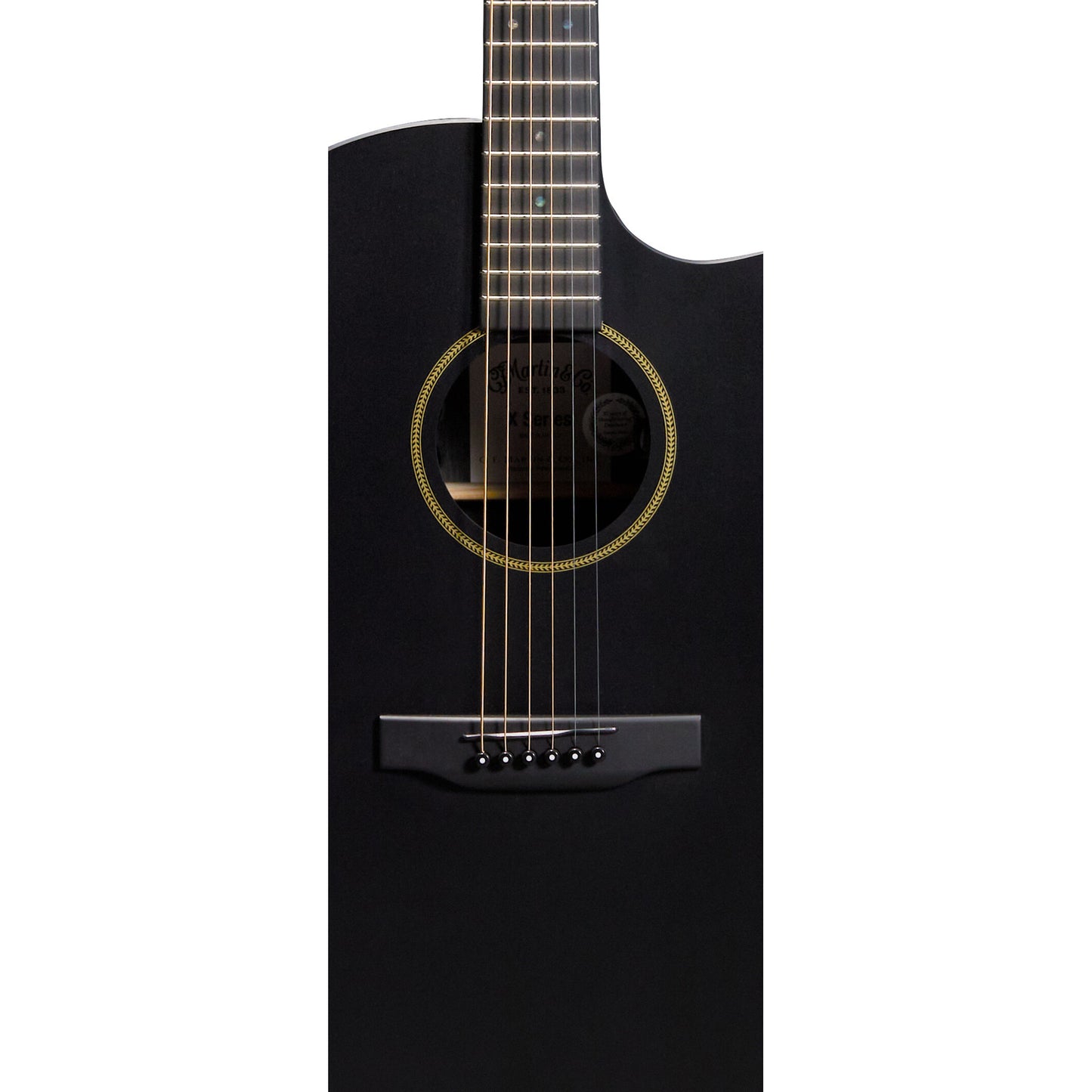 Martin GPC-X1E Acoustic Electric Guitar, Black