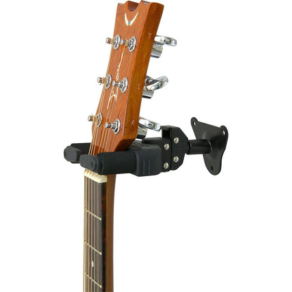 HERCULES Stands GSP38WB Plus Auto-Grip Wallmount Guitar Hanger - Wood Base
