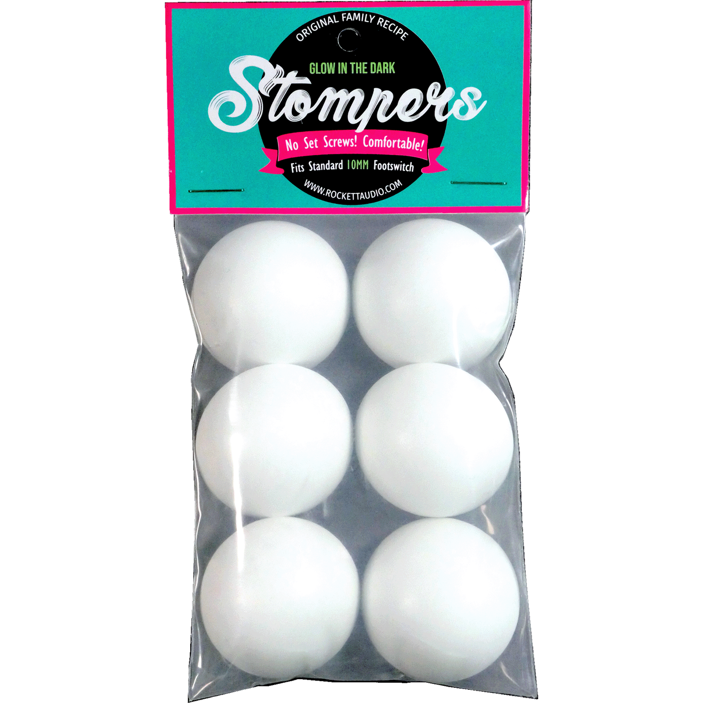 J Rockett Stompers Pedal Footswitch Cover - White