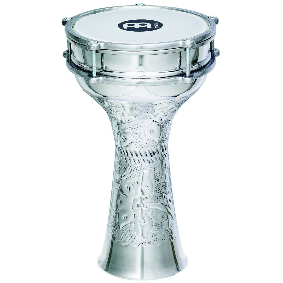 Meinl Aluminum Hand-Hammered Darbuka Silver 7 1/4"" In X 13 1/3 In