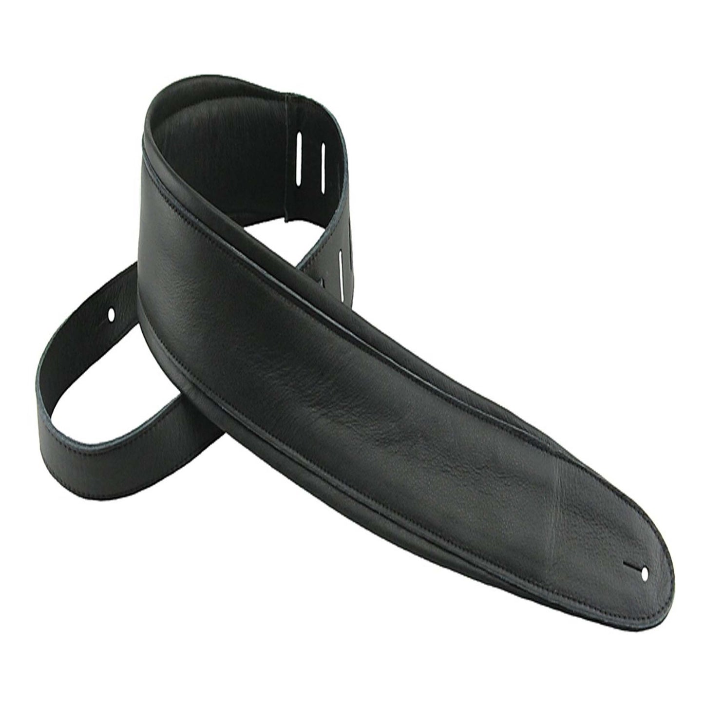 Henry Heller HPAD25-1 2.5 Padded Luxe Soft Glove Capri Leather Strap, Black