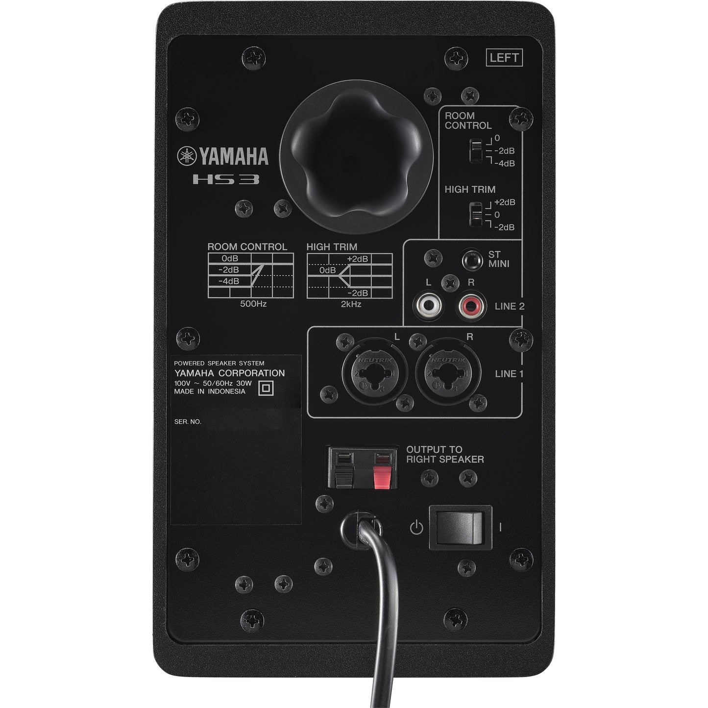 Yamaha HS3B Black - 3.5" Powered Studio Monitors - Pair
