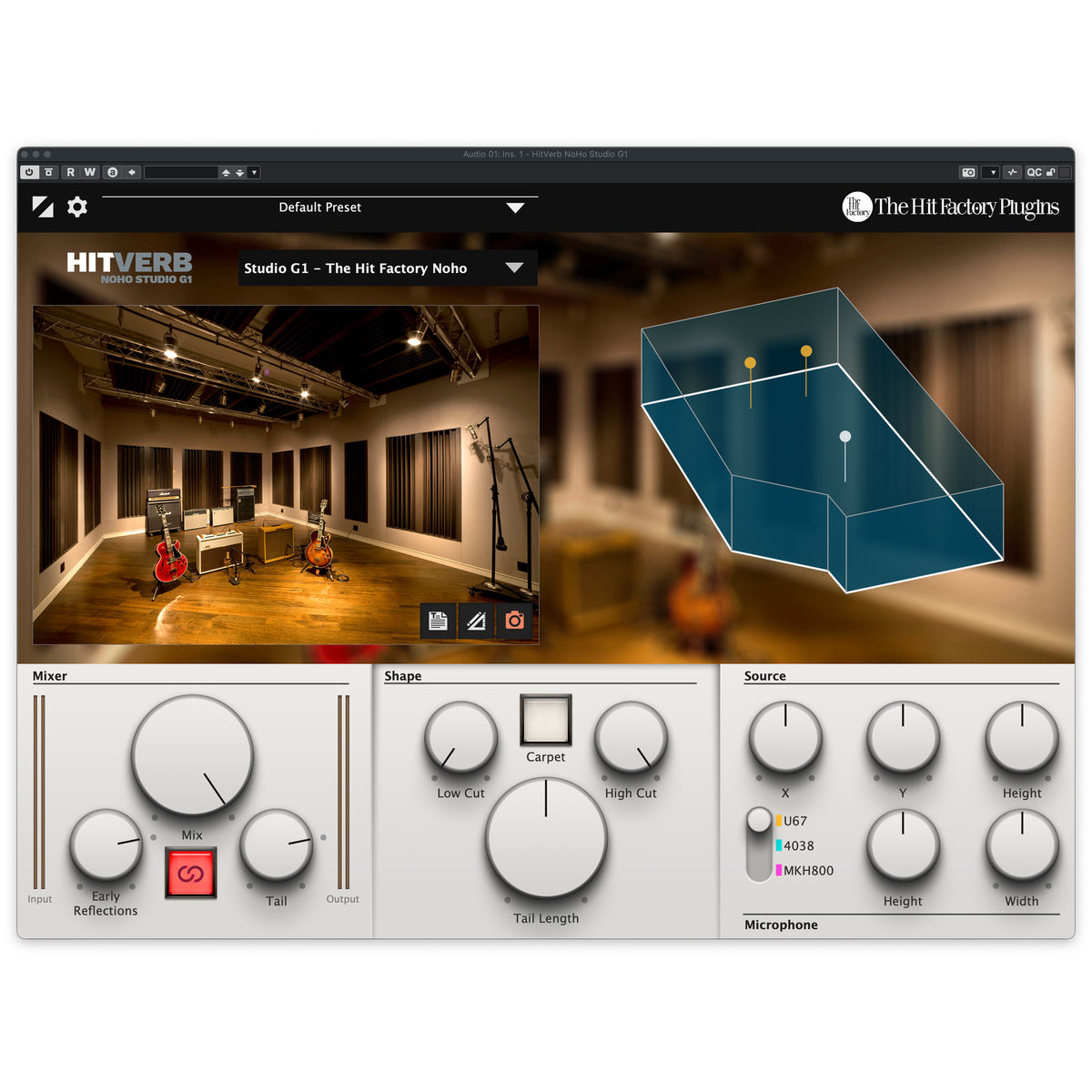 Hit factory Hitverb Noho Studio G1 Plugin Hitverb