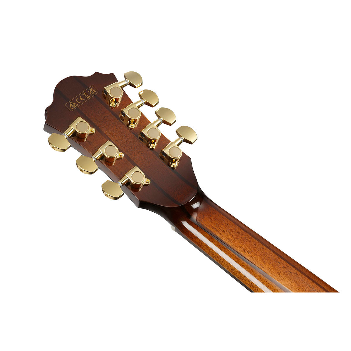 Ibanez AE Series 7-String Acoustic Electric Guitar, Tobacco Edge Burst