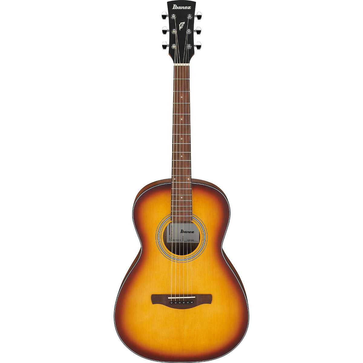 Ibanez PN Series Acoustic Guitar, Open Pore Brown Sunburst