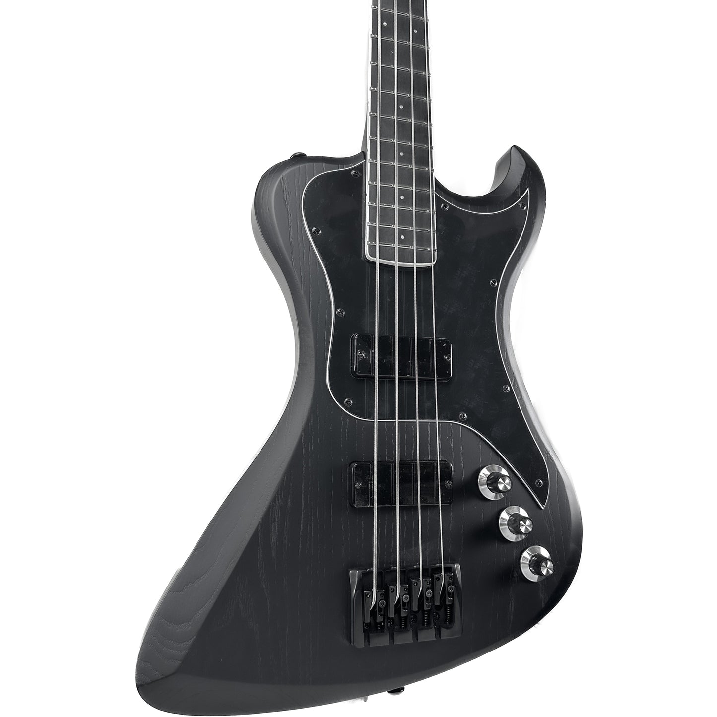 Dunable R2 DE BLACKED OUT Swamp Ash Bass Guitar - Matte Black
