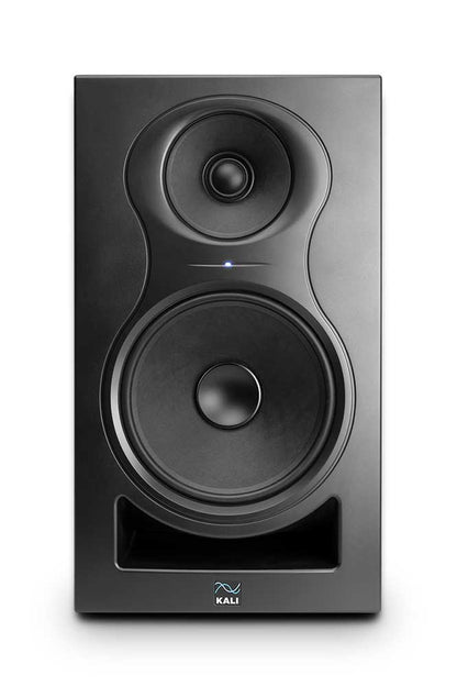 Kali Audio IN-8 8" Powered 3-way Studio Monitor - 140W Speaker System - Boundary Compensation EQ Settings - For Mixing, Recording, Audio Production - XLR, TRS, RCA Inputs - Single, Black