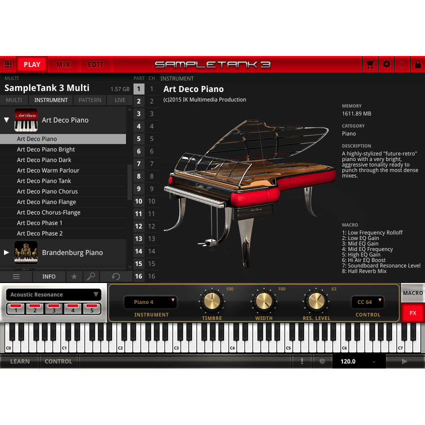 IK Multimedia SampleTank 3 Art Deco Piano