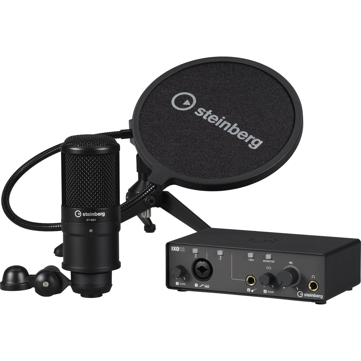 Steinberg IXO12BPSPack Black - IXO12 B Podcast Pack