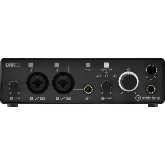 Steinberg IXO22 2 x 2 USB 2.0 Audio Interface with Two Mic Preamps - Black