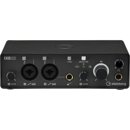 Steinberg IXO22 2 x 2 USB 2.0 Audio Interface with Two Mic Preamps - Black