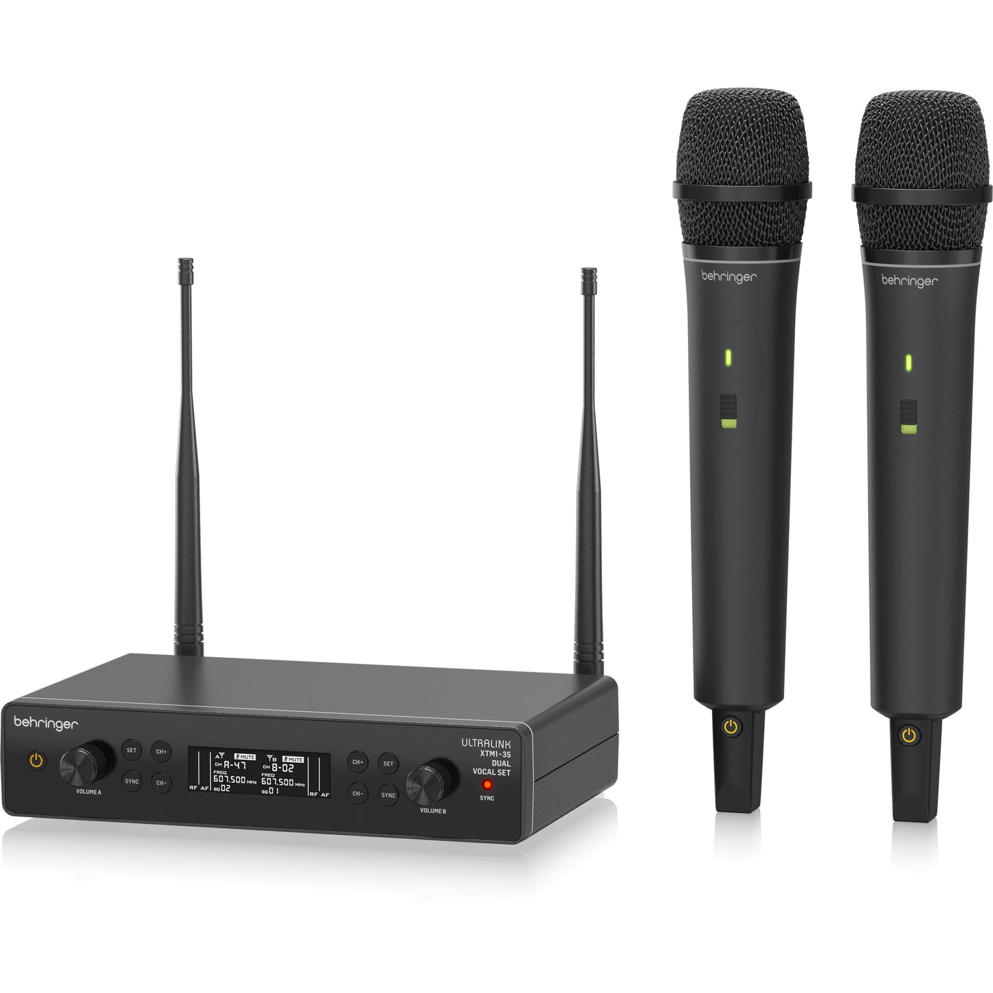 Behringer XTM1-35 DUAL VOCAL SET - UHF Wireless System with 2 Handheld Microphones