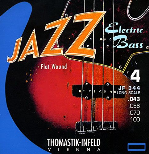 Thomastik-Infeld JF344 Bass Guitar Strings: Jazz Flat Wounds 4-String Long Scale