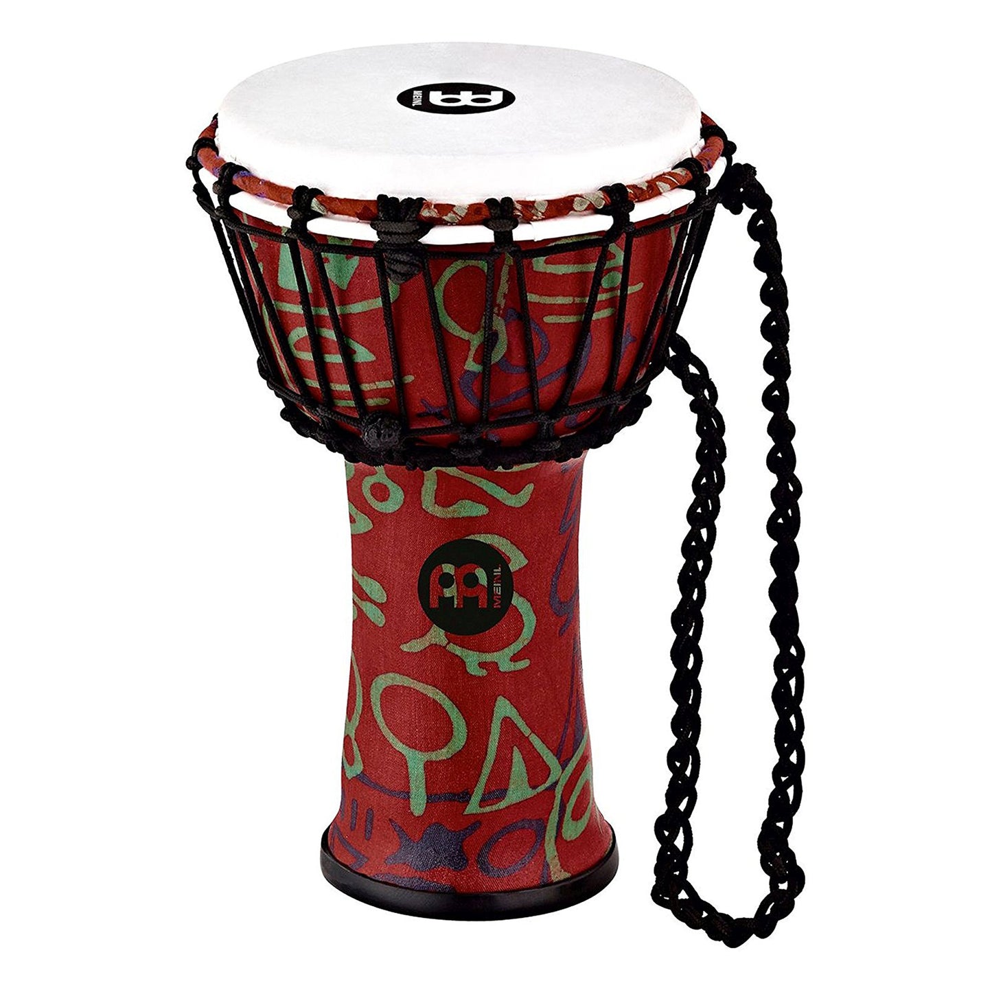 Meinl Percussion JRD-PS Synthetic Junior Djembe, 7" Diameter, Pharaoh's Script