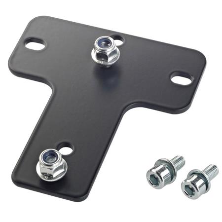 K&M 24359 Speaker Wall Mount Adapter Panel 6, Black