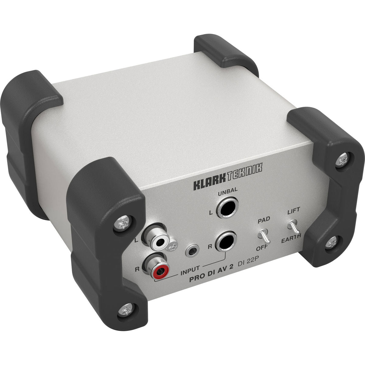 Klark Teknik DI 22P PRO DI AV 2 Passive Stereo DI Box with Midas Transformers and Extended Dynamic Range