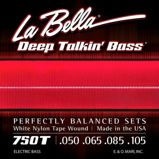 La Bella 750T White Nylon Tapewound Bass Strings