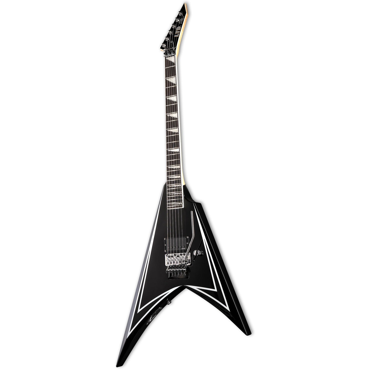 ESP Alexi Sawtooth SE Electric Guitar - Black w/White Pinstripe