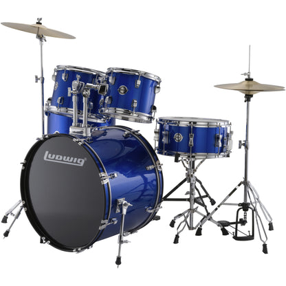 Ludwig Accent Series 5-Piece Drumset - Blue Sparkle
