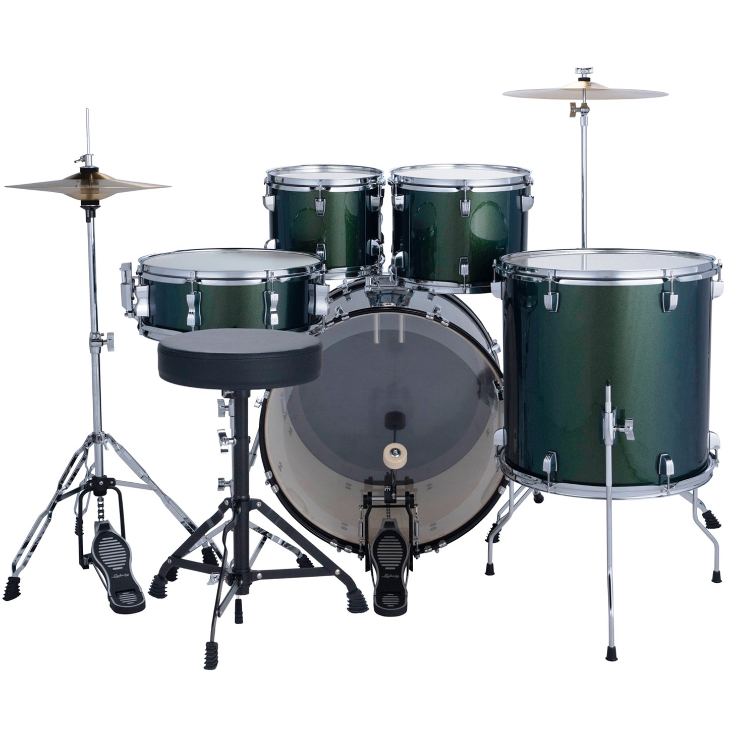 Ludwig Accent Series 5-Piece Drum Kit - Jade Dust
