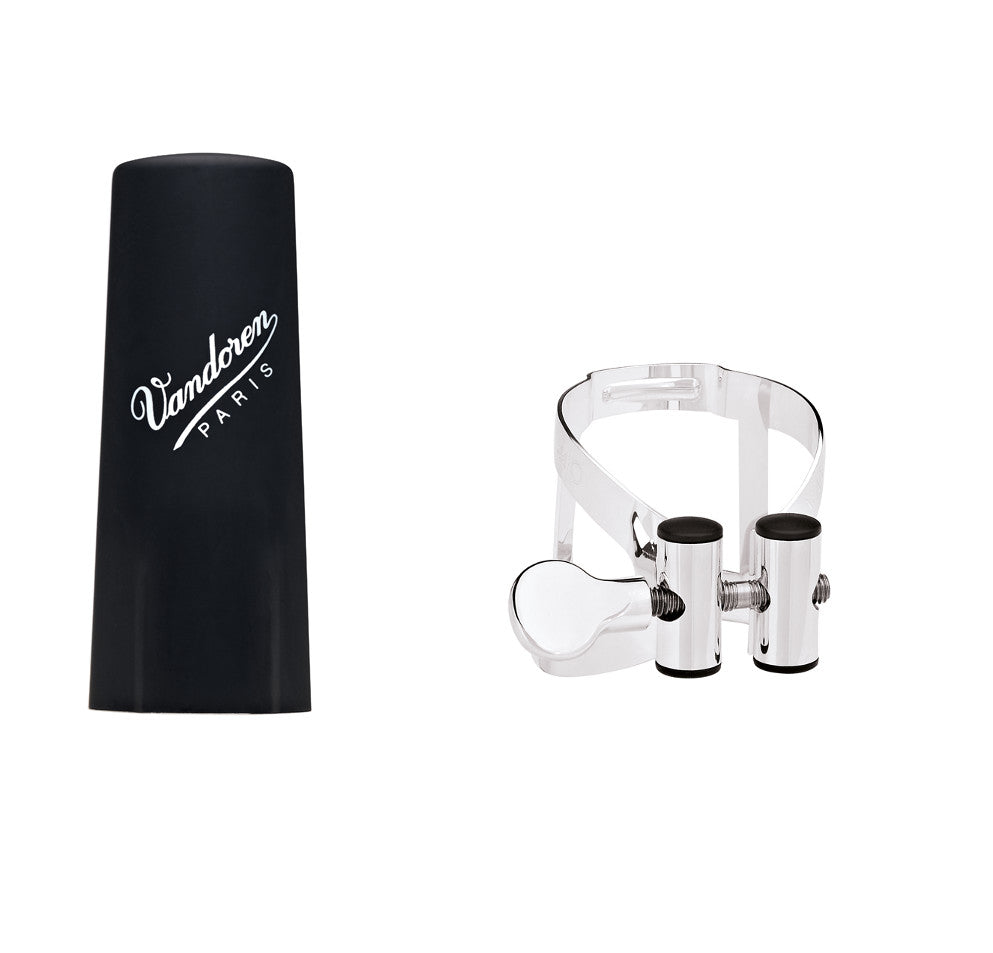 Vandoren LC51SP M/O Bb Clarinet Silver-Plated Ligature With Plastic Cap