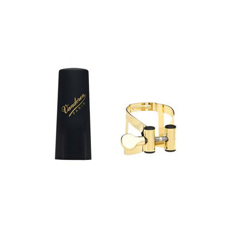 Vandoren LC57DP M/O Eb Alto Saxophone Gilded Ligature With Plastic Cap