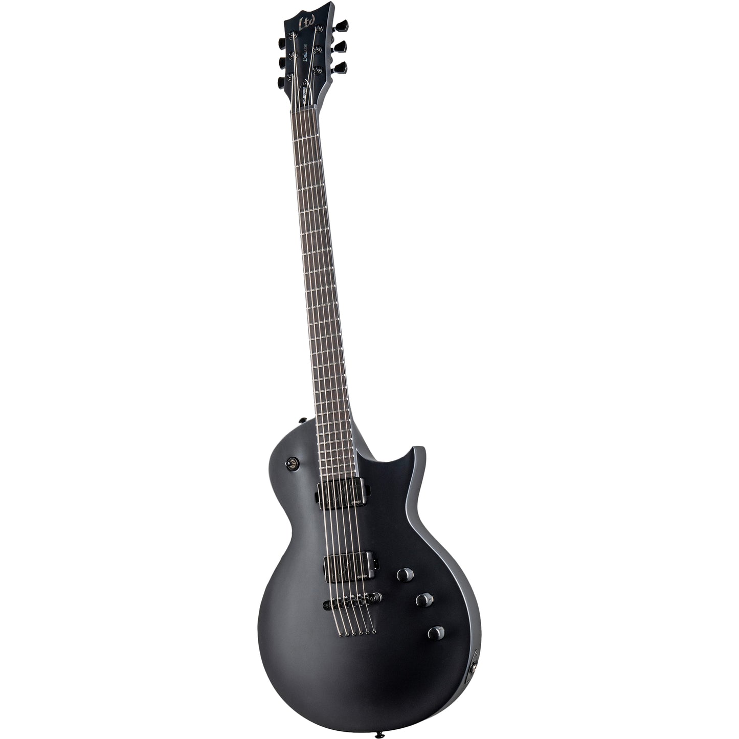 ESP LTD EC-1000 Baritone Electric Guitar, Charcoal Metallic Satin