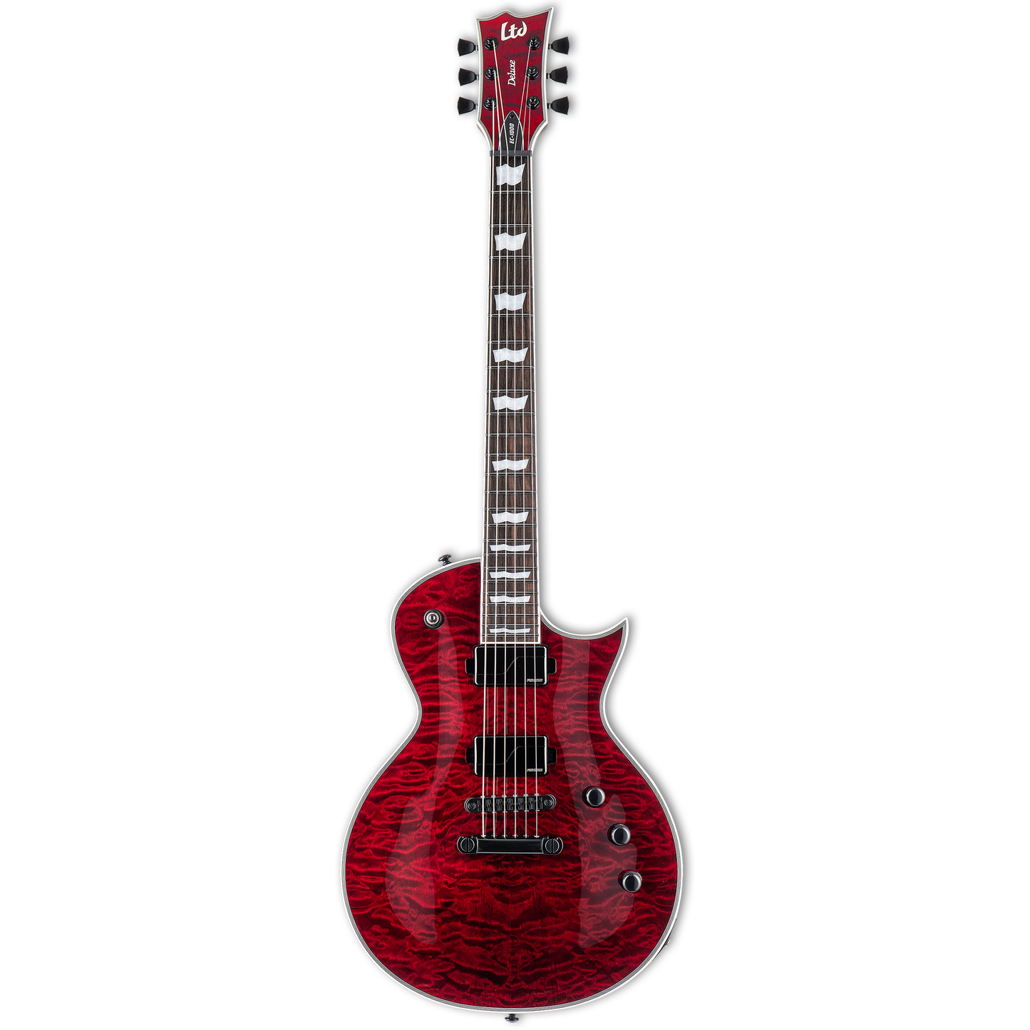 ESP LTD EC-1000 Fluence QM Electric Guitar - See Thru Black Cherry