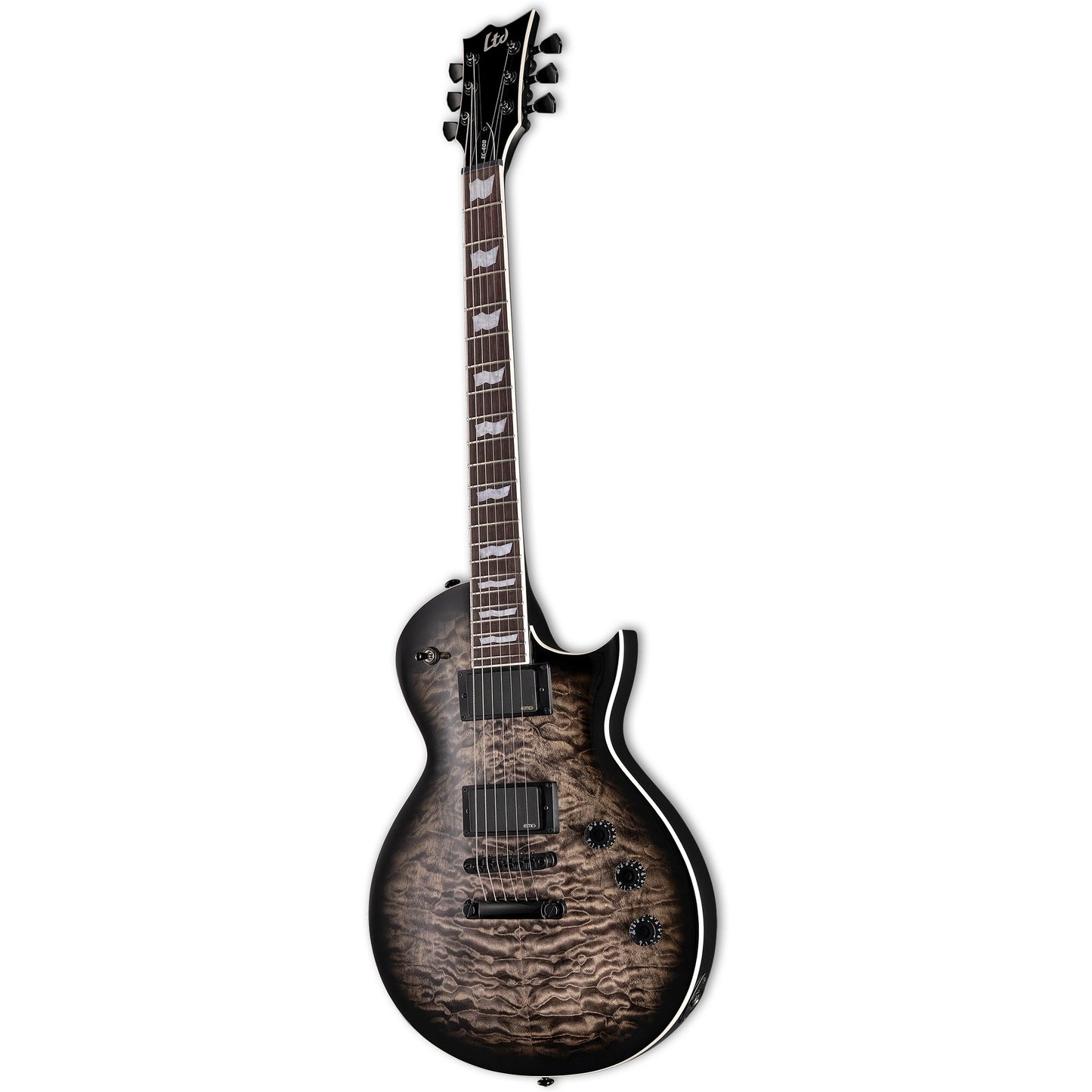 ESP LTD EC-400QM Electric Guitar - See Thru Black Sunburst