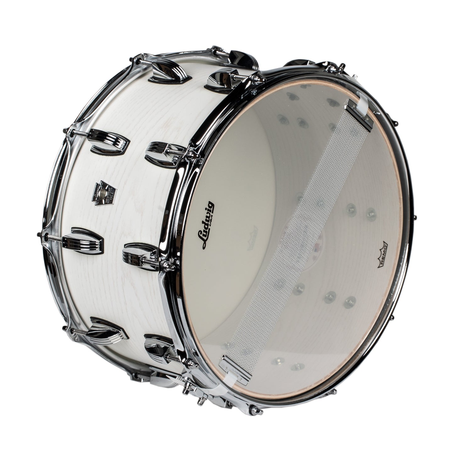 Ludwig Keystone X 8x14 Oak Shell Snare Drum - Snow White
