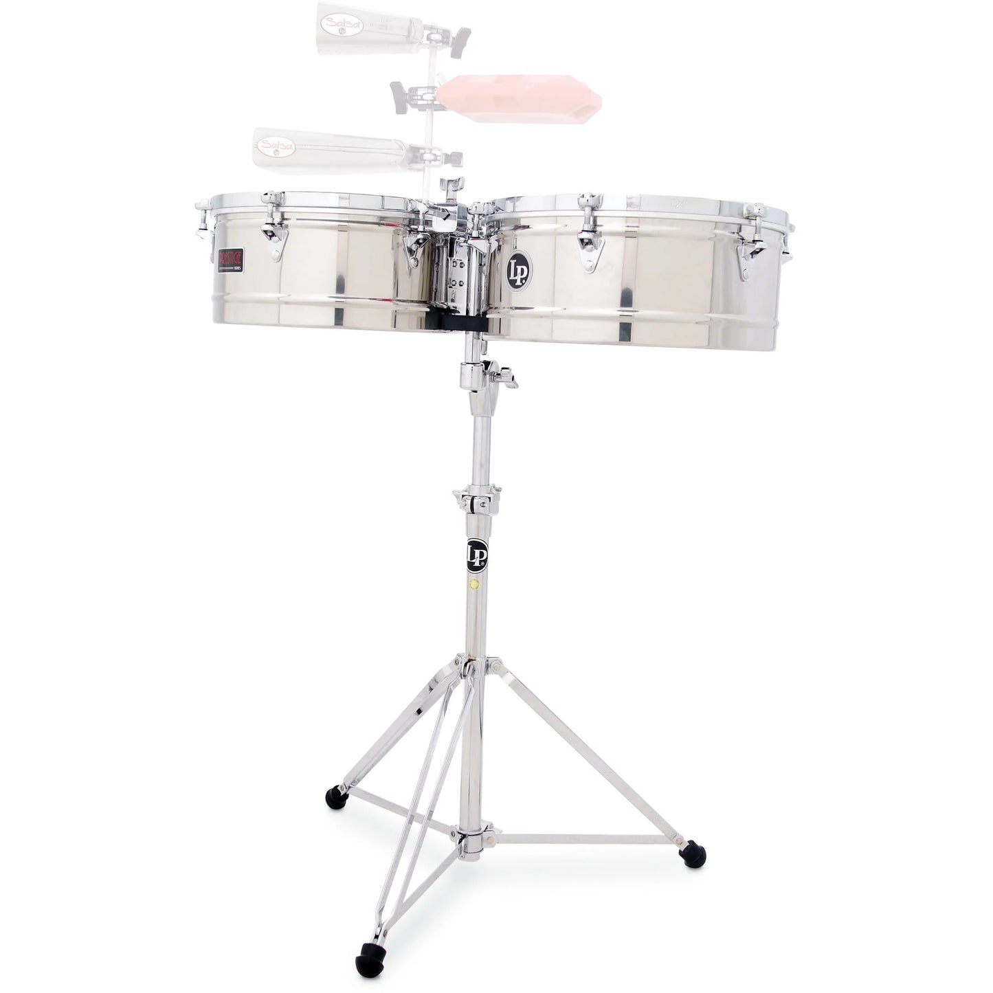 Latin Percussion Prestige Series Stainless Steel Timbales - 14”/15”