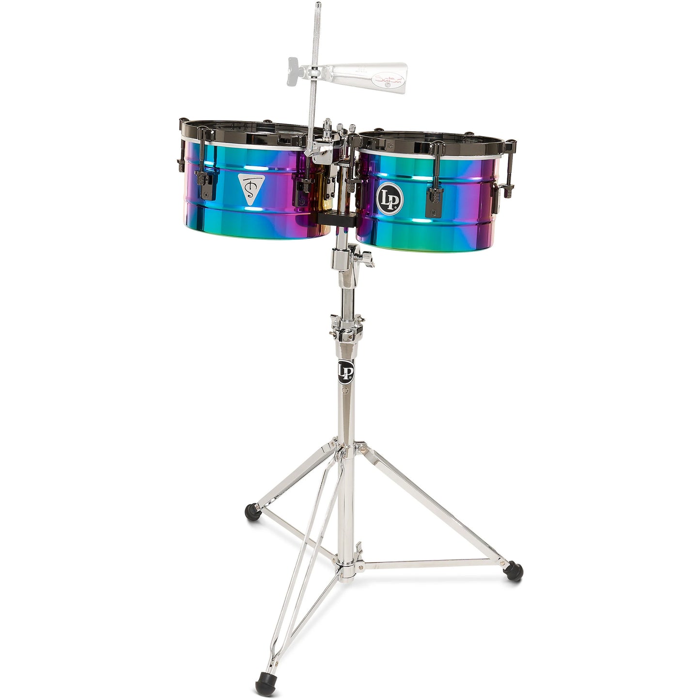 Latin Percussion LP272-TS Tony Succar Signature Timbalitos - Rainbow Chrome