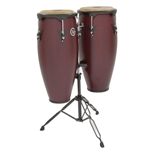 Latin Percussion City Series Conga Set with Stand in Darkwood Finish