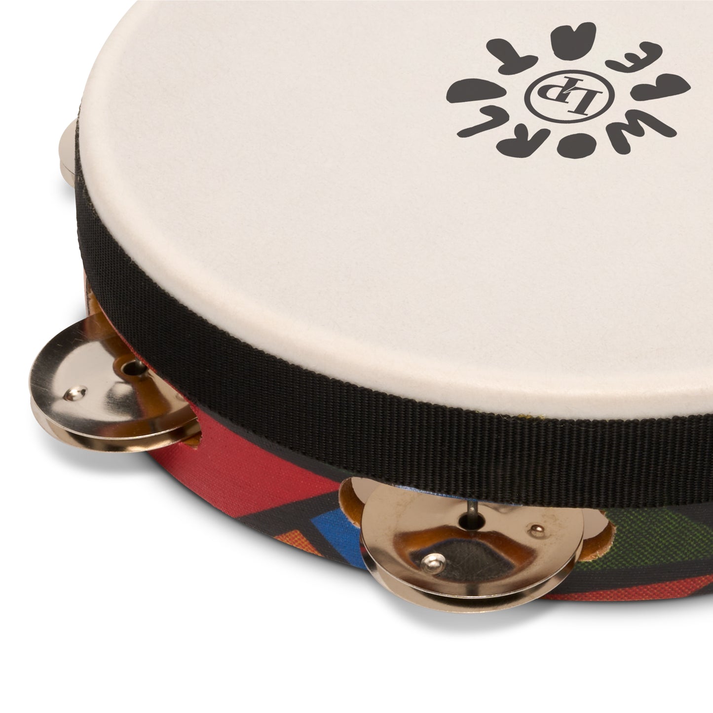 Latin Percussion LP7022 World Beat 8" Tambourine (Single Row with Head)