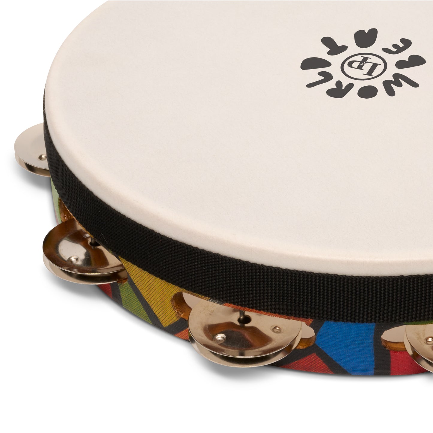 Latin Percussion LP7022 World Beat 10" Tambourine (Single Row with Head)