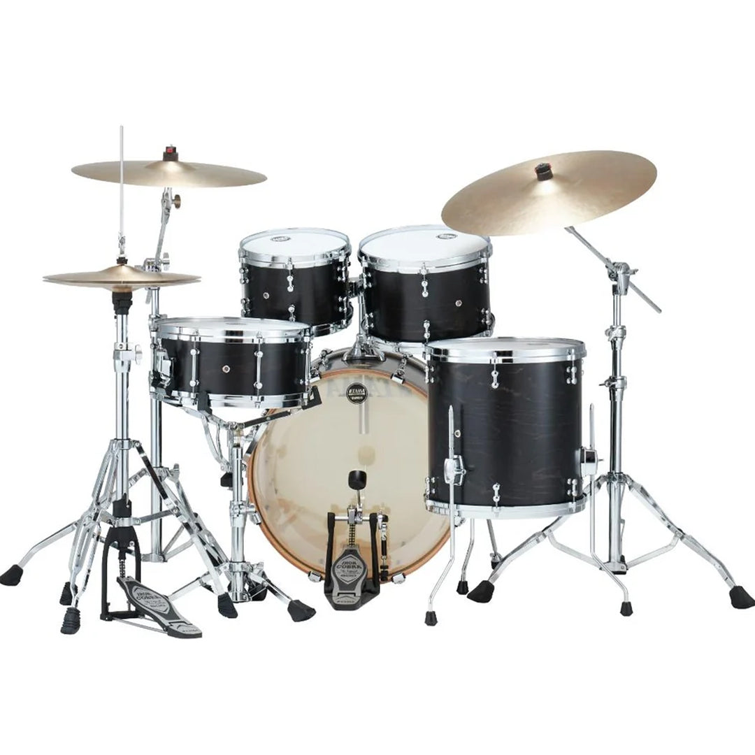 Tama S.L.P. Fat Spruce 5-piece Shell Pack - Satin Charcoal Black