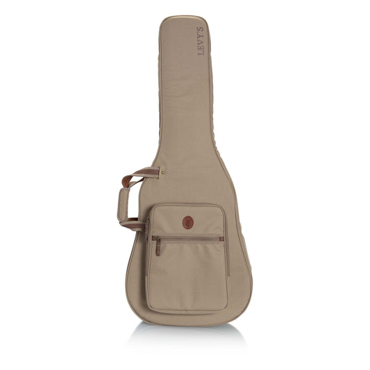 Levys LVYDREADGB200 Deluxe Gig Bag for Dread Guitars - Tan